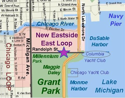 New Eastside Chicago Map 60601